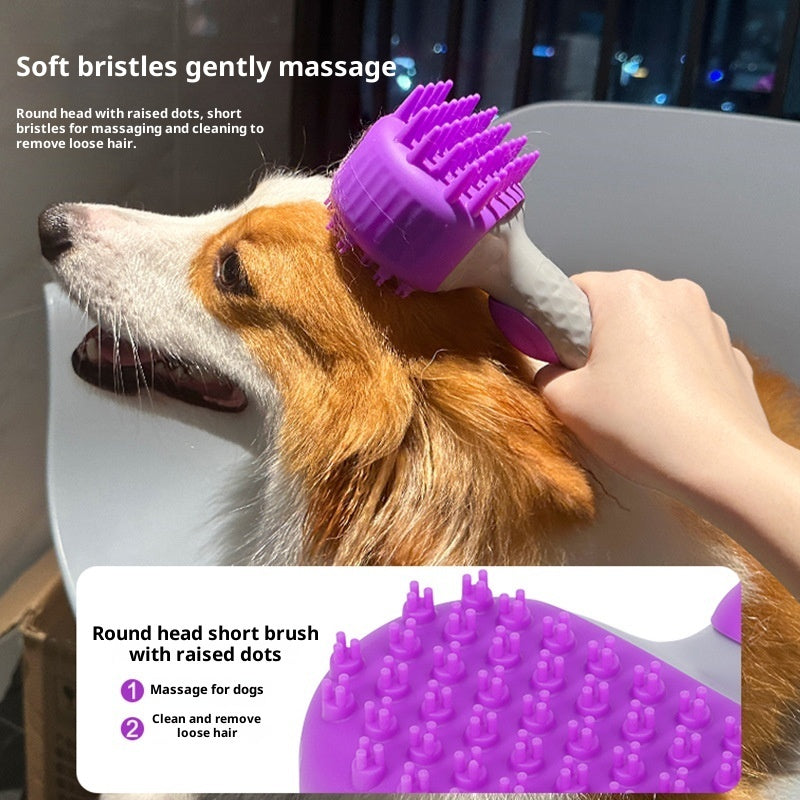 Pet Bath Brush Shower Cleaning Float Grooming Tool