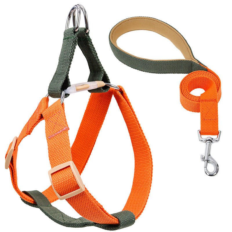 Colorful Pet Drawstring Leash Vest Style Adjustable Harness