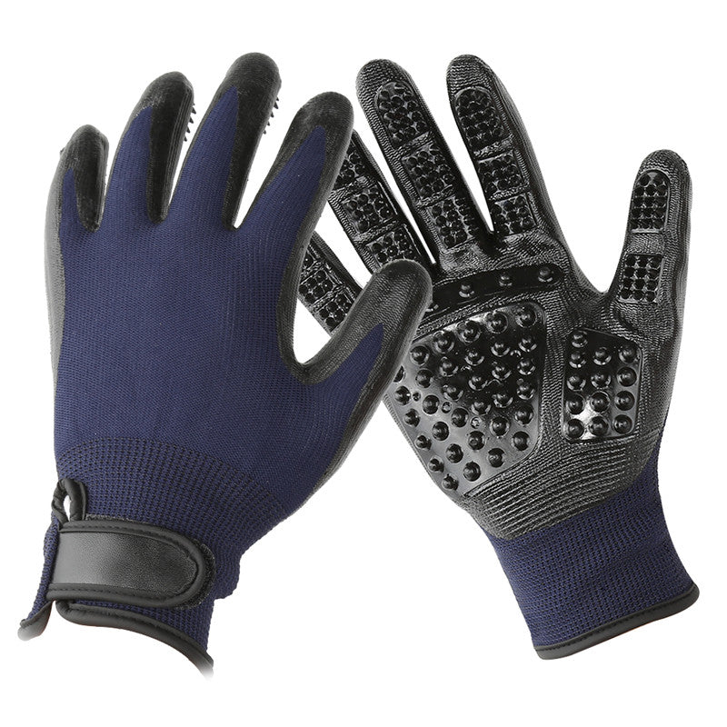 Pet Grooming Glove Soft Rubber Hair Removal Brush