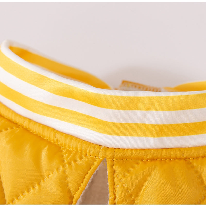 Warm Pet Quilted Cotton Vest For Outdoor Winter Use
