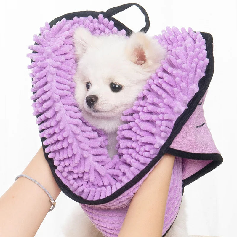 Ultra Absorbent Microfiber Pet Bath Towel Quick Dry Cloth