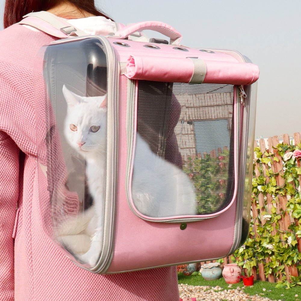 Portable Pet Backpack For Outdoor Travel Lightweight Carrier