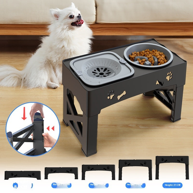 Stainless Steel Double Bowl Elevated Pet Feeder