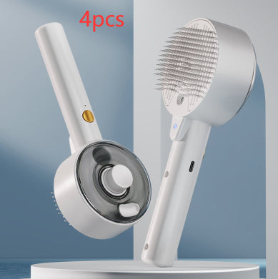 Self Cleaning Pet Steam Grooming Hair Removal Brush