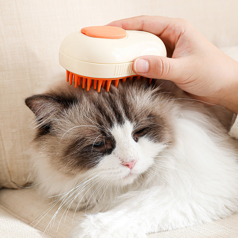 Electric Steam Pet Grooming Brush Massage Cleaning Tool
