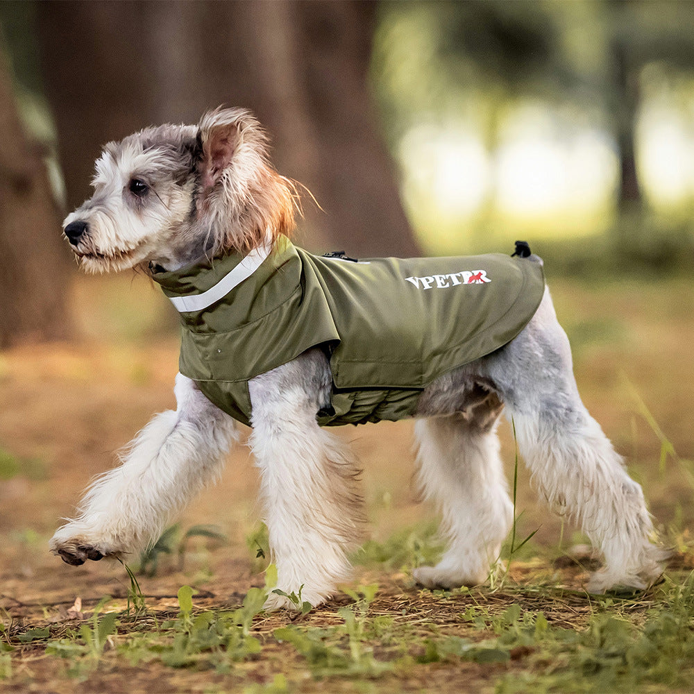 Pet Outdoor Windproof Raincoat Reflective Waterproof Poncho