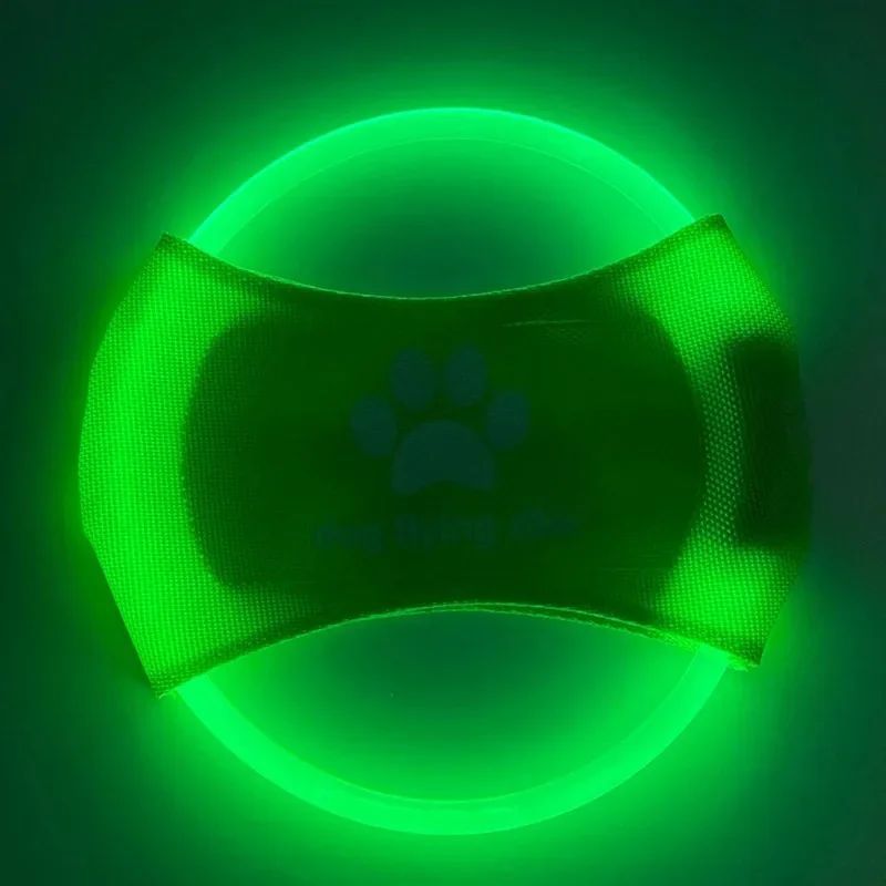 Pet LED Luminous Flying Disc Interactive Training Toy