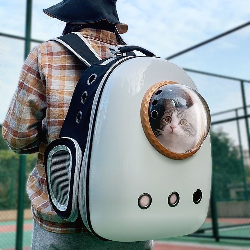 Plus Sized Space Capsule Style Pet Backpack Portable Carrier
