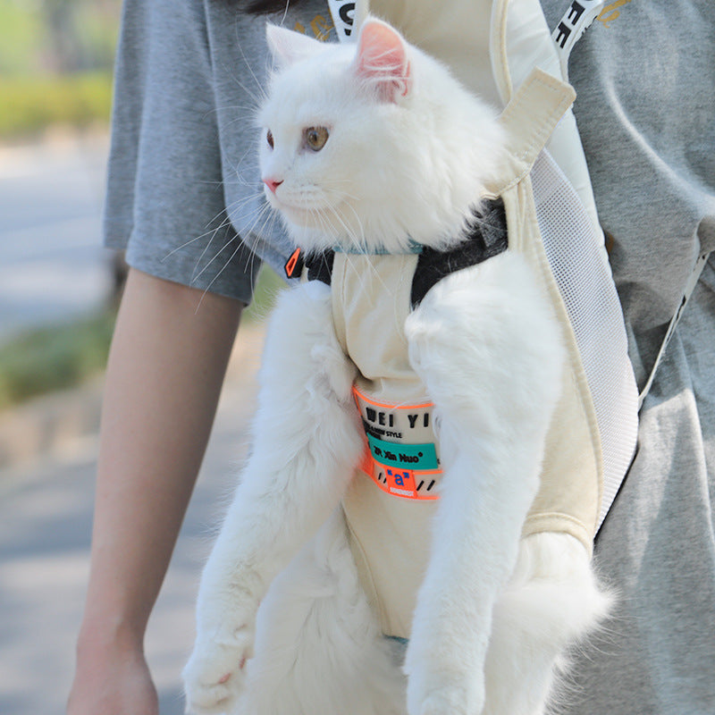 Portable Pet Backpack Shoulder Carry Travel Outdoor Bag