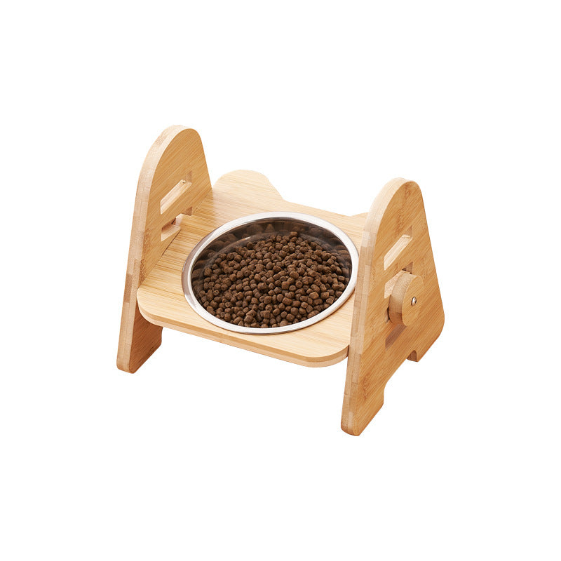 Oblique Neck Support Pet Drinking Bowl