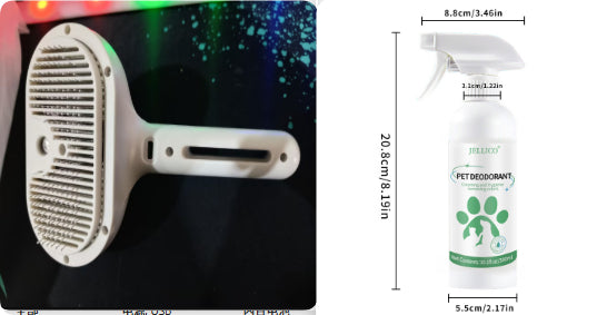 Self Cleaning Pet Grooming Comb Mist Hair Removal Brush