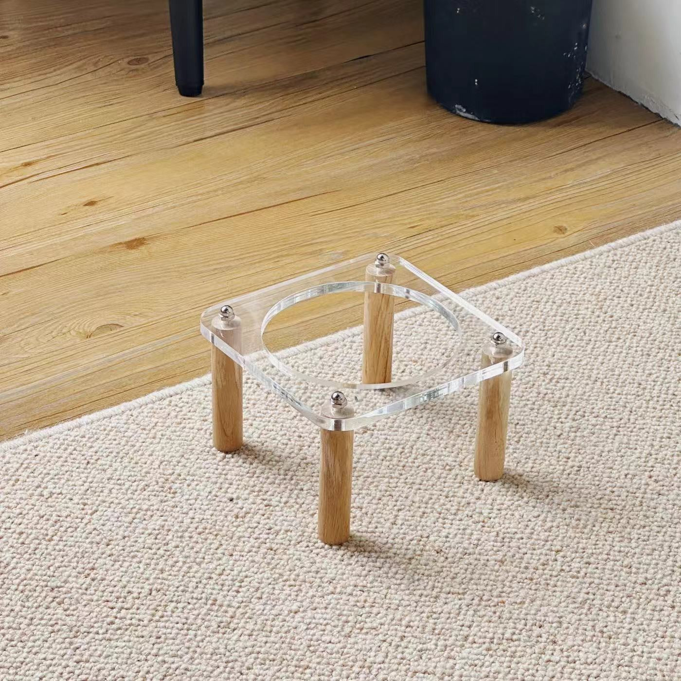 Anti Tumble Ceramic Double Bowl Pet Feeding Water Holder