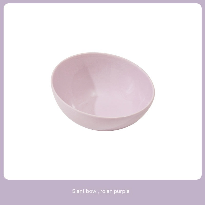 Beveled Ceramic Pet Feeding Bowl