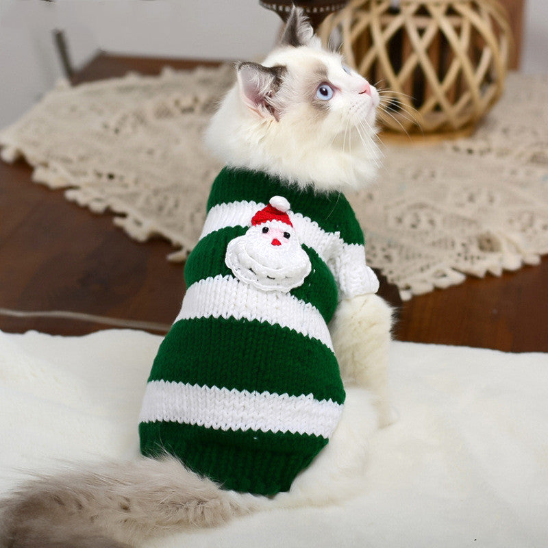 Warm Pet Sweater Cozy Indoor Outdoor Clothing
