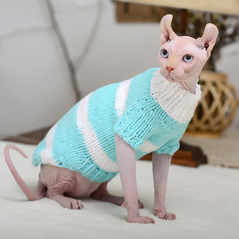 Warm Pet Sweater Cozy Indoor Outdoor Clothing