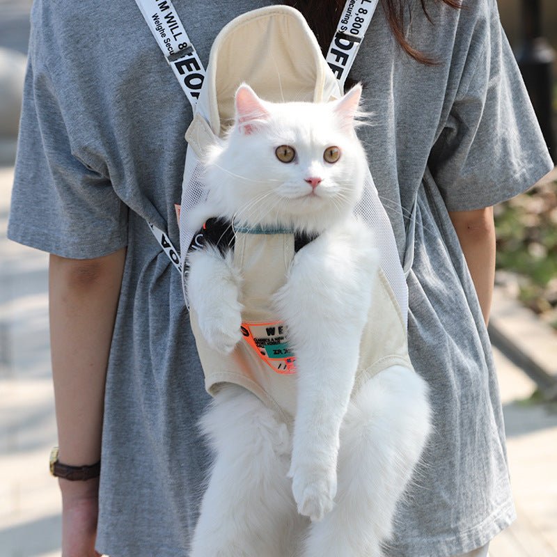 Portable Pet Backpack Shoulder Carry Travel Outdoor Bag