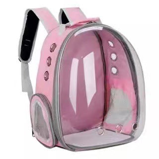 Transparent Space Style Portable Pet Backpack Travel Carrier Bag