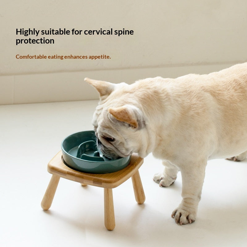 Ceramic Slow Feeding Anti Choking Pet Bowl