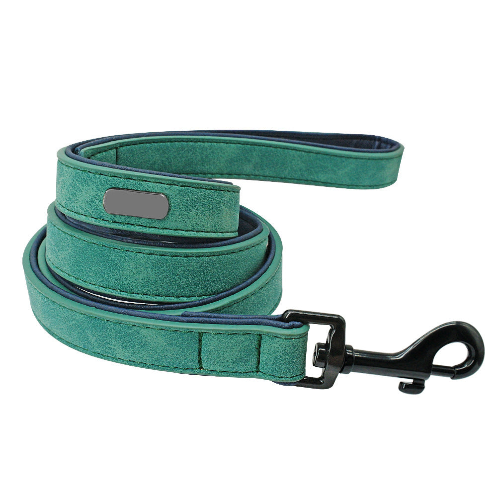 Pull Resistant Leather Pet Leash Durable Strong Control Rope