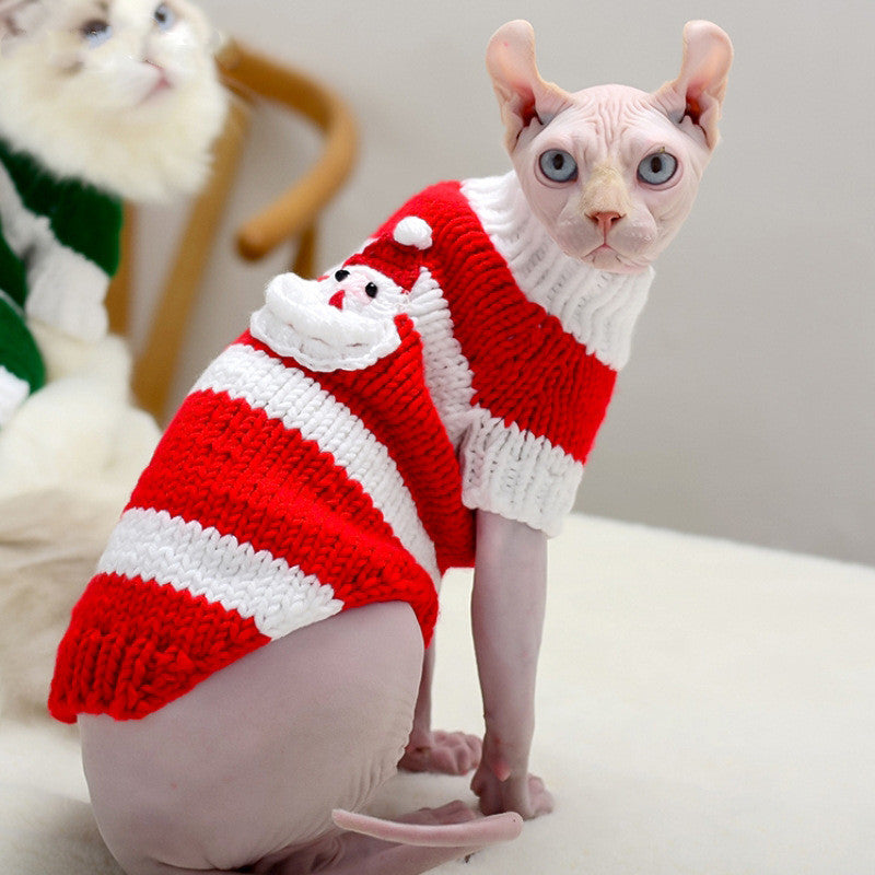 Warm Pet Sweater Cozy Indoor Outdoor Clothing