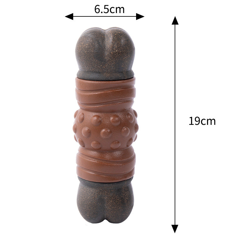 Pet Indestructible Chew Toy Bacon Flavor Durable Aggressive Chewers