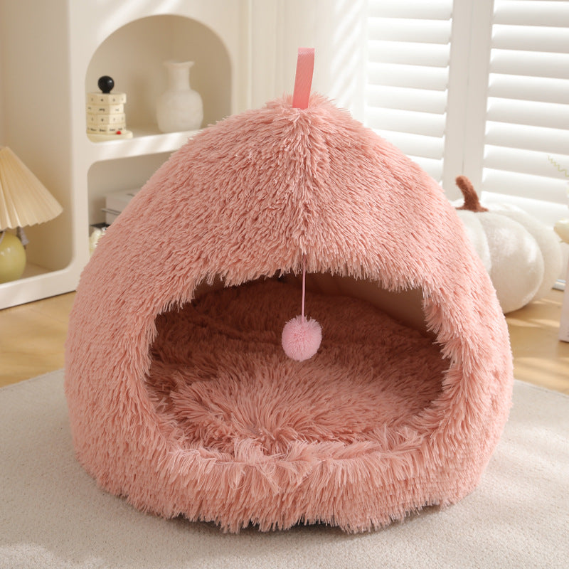 Plush Warm Winter Pet Nest Bed