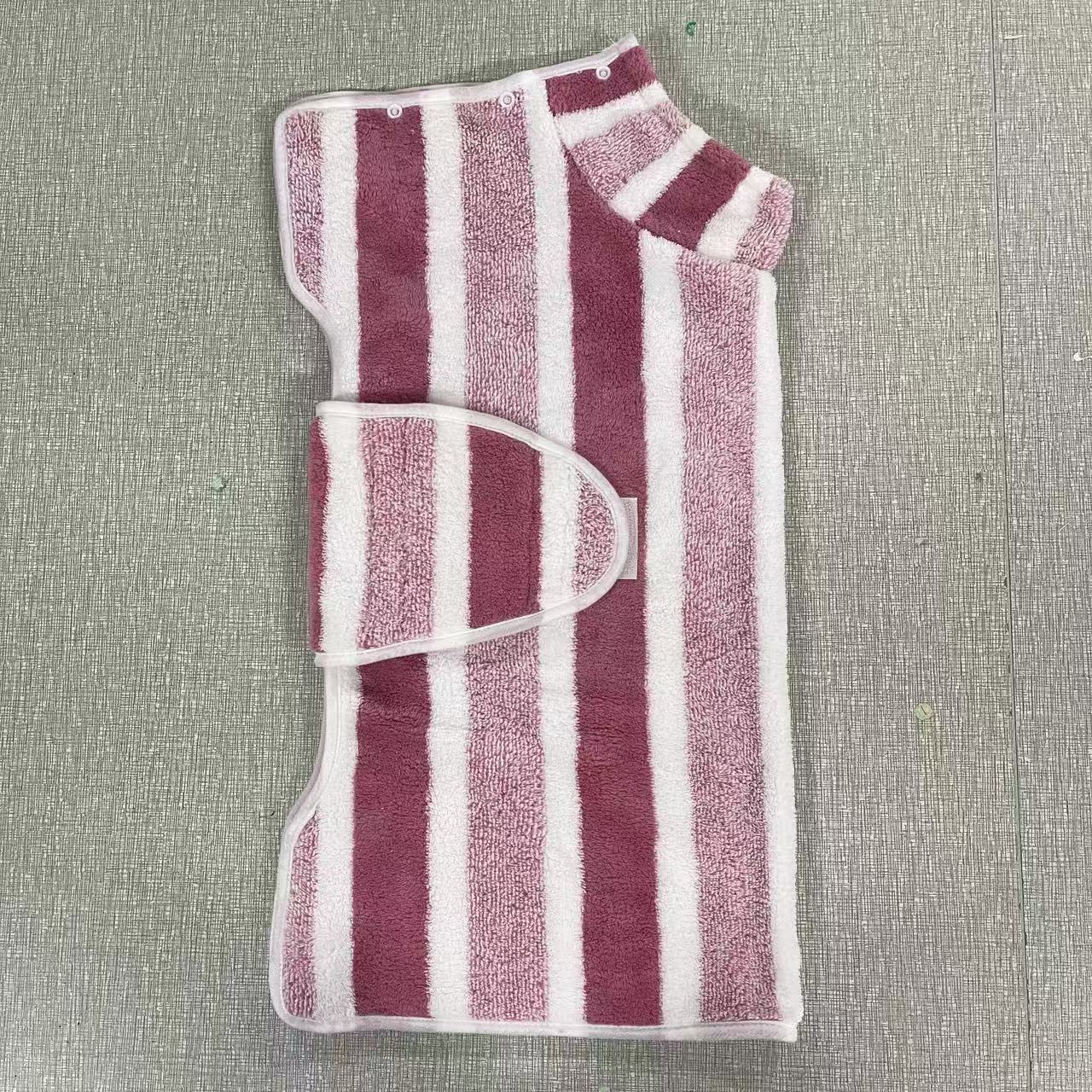 Pet Bath Robe Absorbent Towel Drying Apparel Wrap