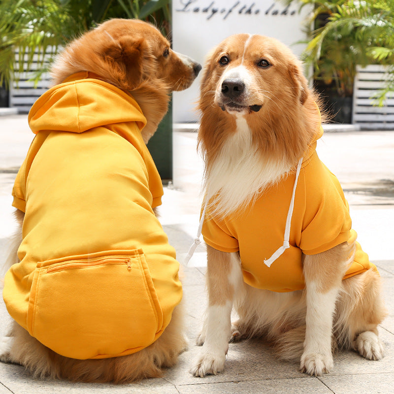Fashion Simple Zipper Pocket Pet Sweater