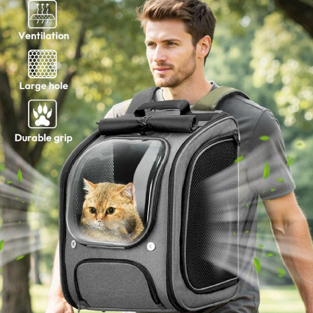 Portable Aviation Style Fashion Pet Backpack Breathable Travel Bag