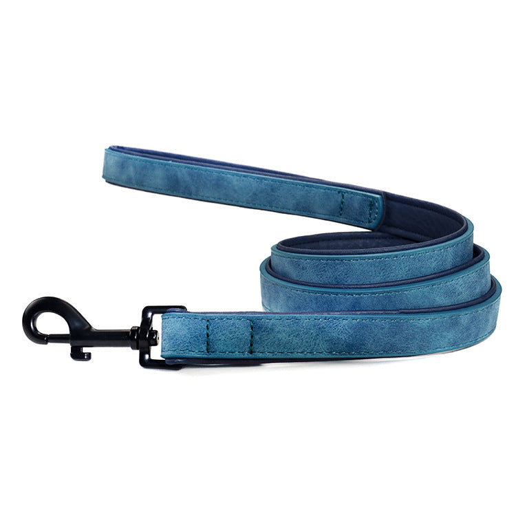 Pull Resistant Leather Pet Leash Durable Strong Control Rope