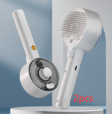 Self Cleaning Pet Steam Grooming Hair Removal Brush