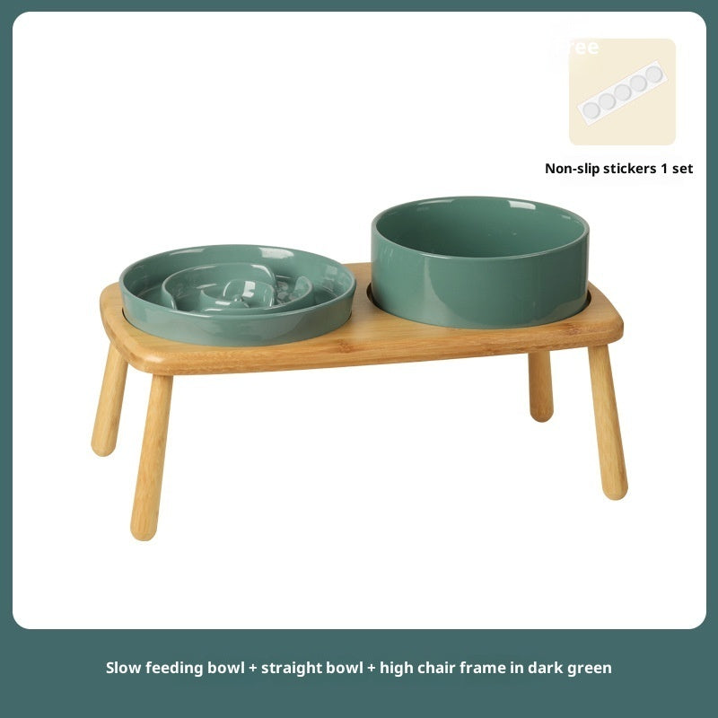 Ceramic Slow Feeding Anti Choking Pet Bowl