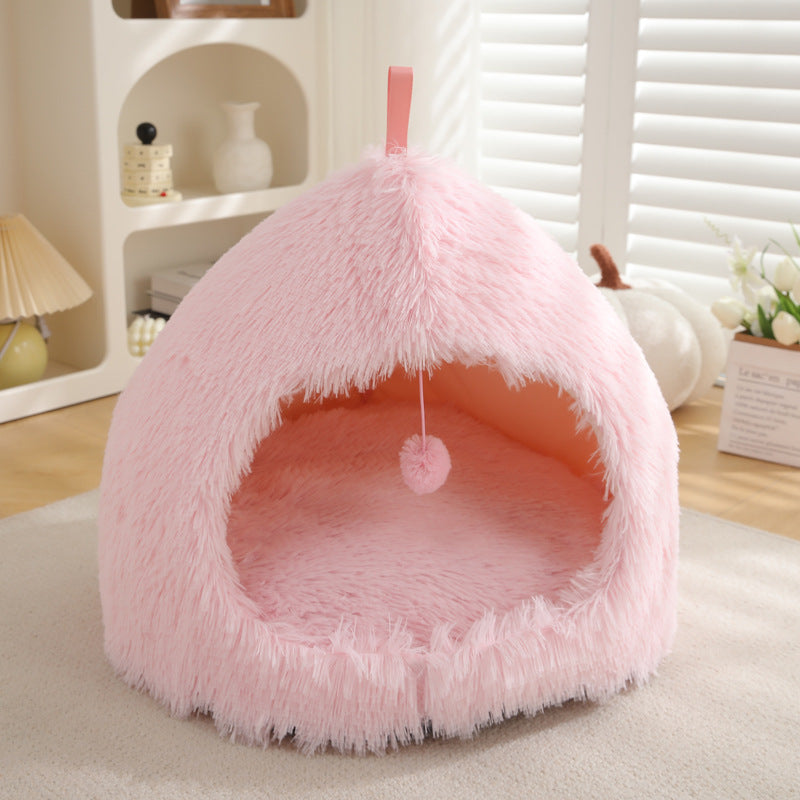 Plush Warm Winter Pet Nest Bed