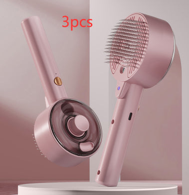 Self Cleaning Pet Steam Grooming Hair Removal Brush