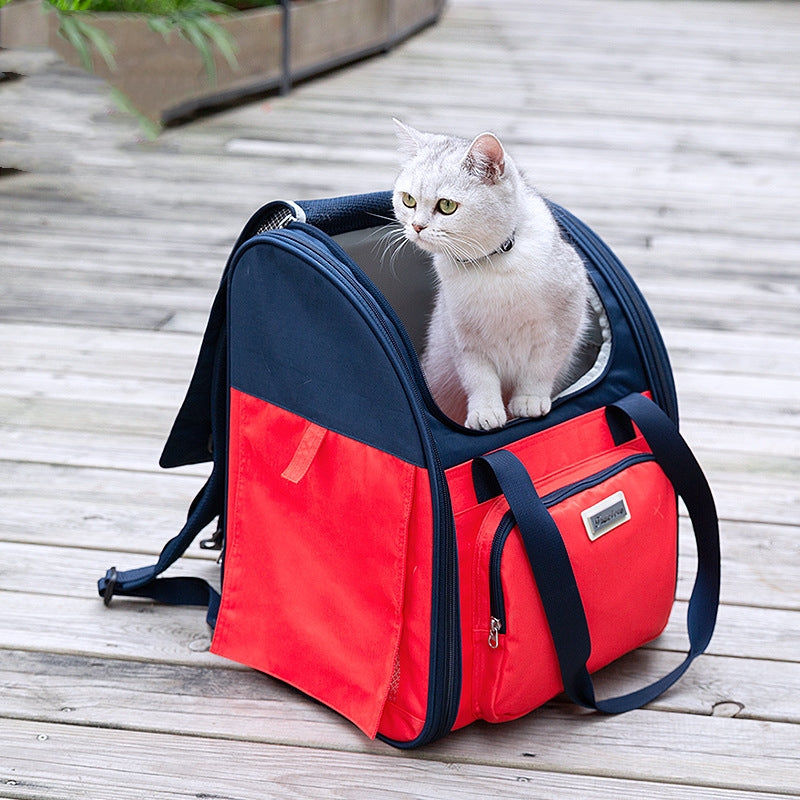 Breathable Waterproof Pet Backpack Portable Travel Handbag