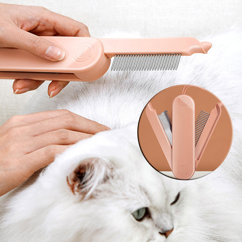 Pet Dematting Grooming Comb Hair Removal Massage Tool