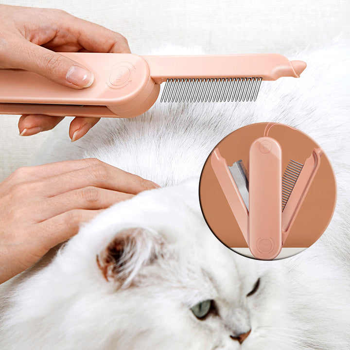 Pet Dematting Grooming Comb Hair Removal Massage Tool