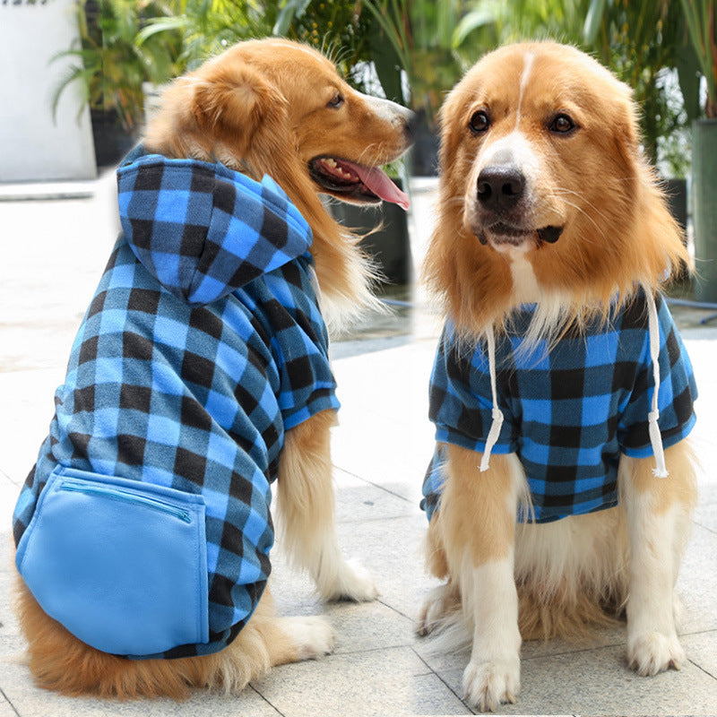 Fashion Simple Zipper Pocket Pet Sweater