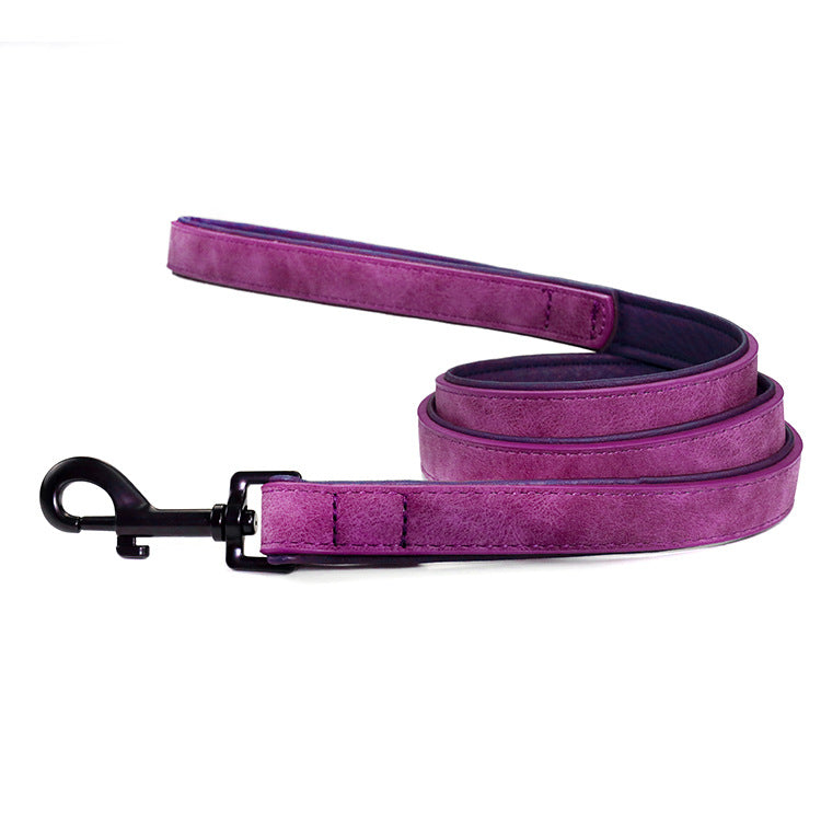 Pull Resistant Leather Pet Leash Durable Strong Control Rope
