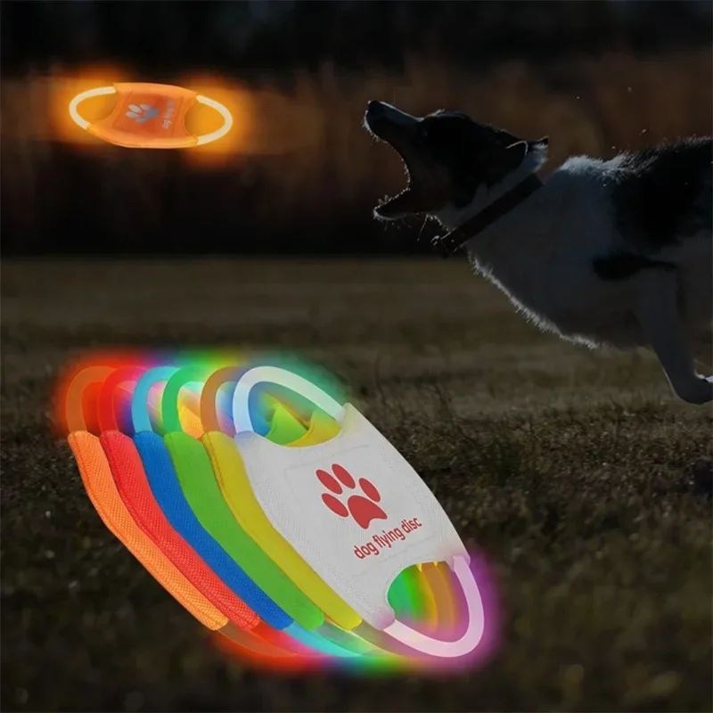 Pet LED Luminous Flying Disc Interactive Training Toy