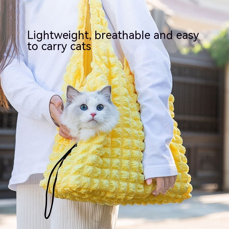 Animal Shaped Portable Pet Backpack Diaper Style Shoulder Bag
