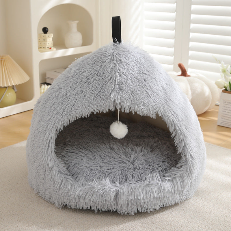 Plush Warm Winter Pet Nest Bed