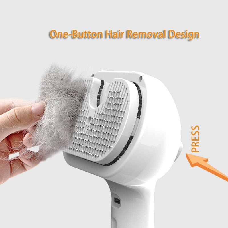 Self Cleaning Pet Grooming Comb Mist Hair Removal Brush