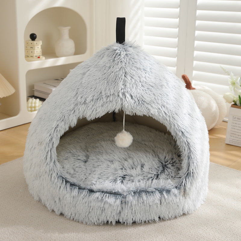 Plush Warm Winter Pet Nest Bed
