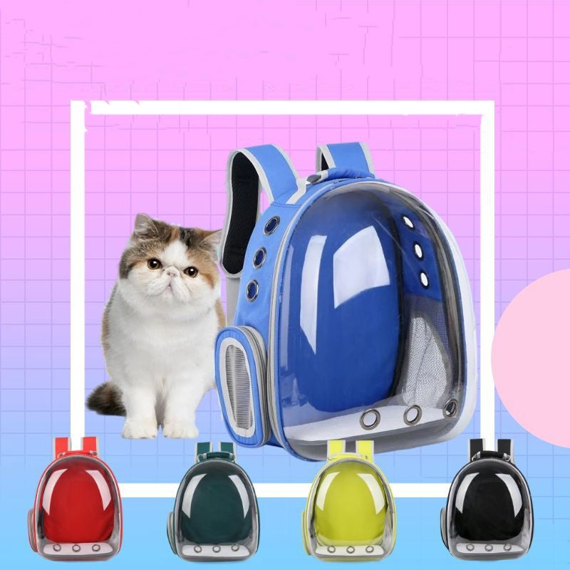 Transparent Space Style Portable Pet Backpack Travel Carrier Bag