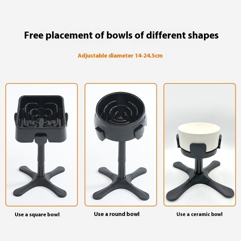 Adjustable Height Anti Tumble Pet Bowl Stand