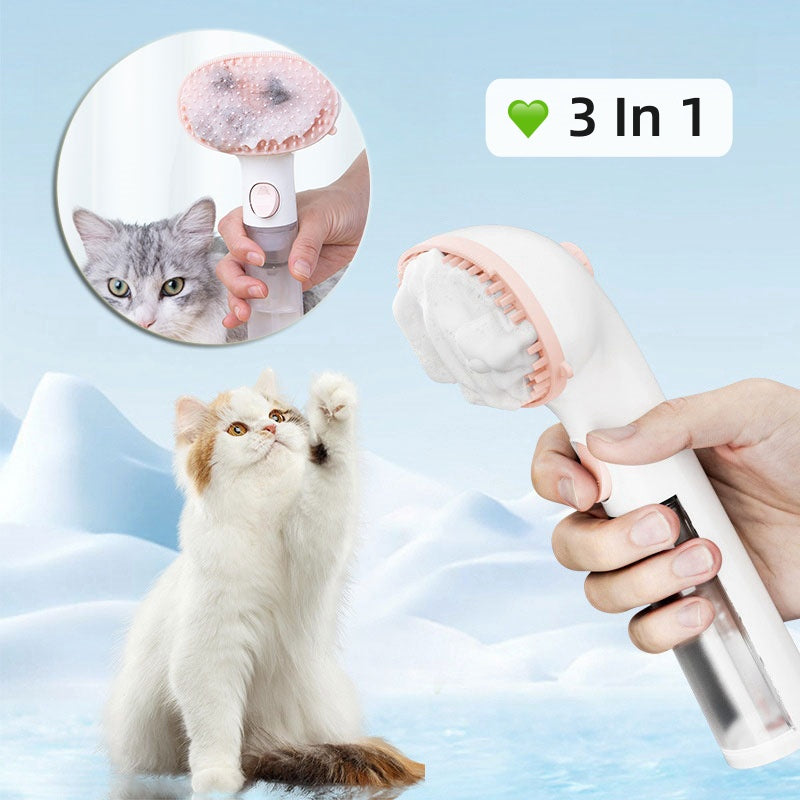 3 In 1 Pet Steam Brush Grooming Hair Removal Tool