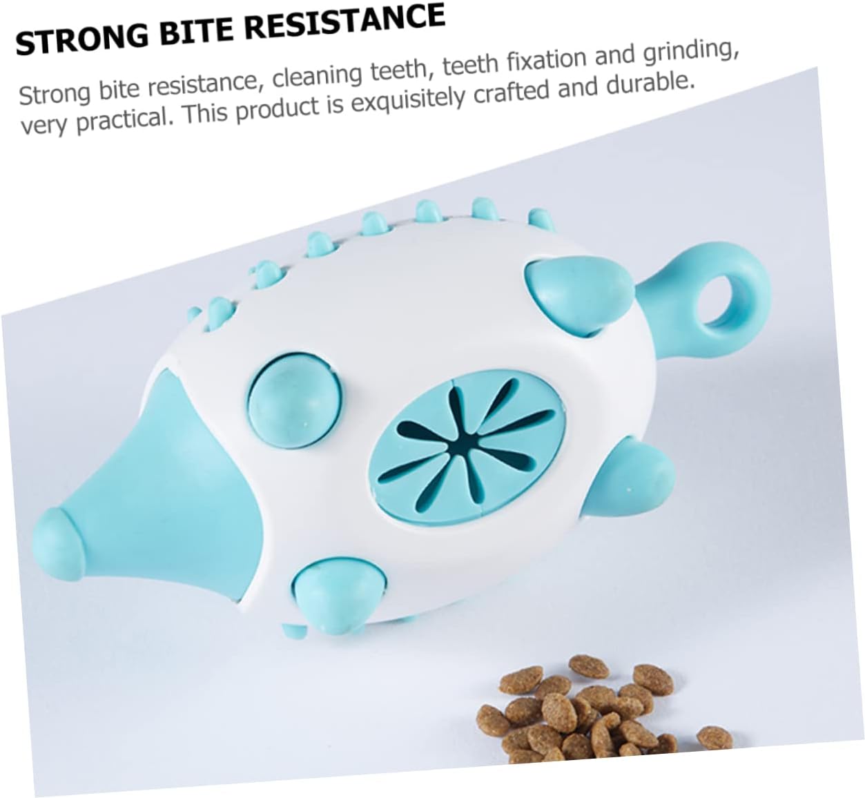 Pet Puzzle Treat Dispensing Squeaky Ball Bite-Resistant Toy