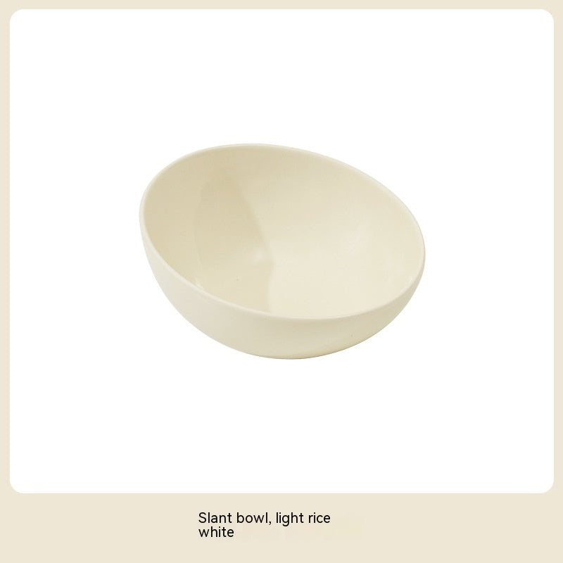 Beveled Ceramic Pet Feeding Bowl