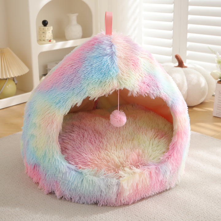 Plush Warm Winter Pet Nest Bed